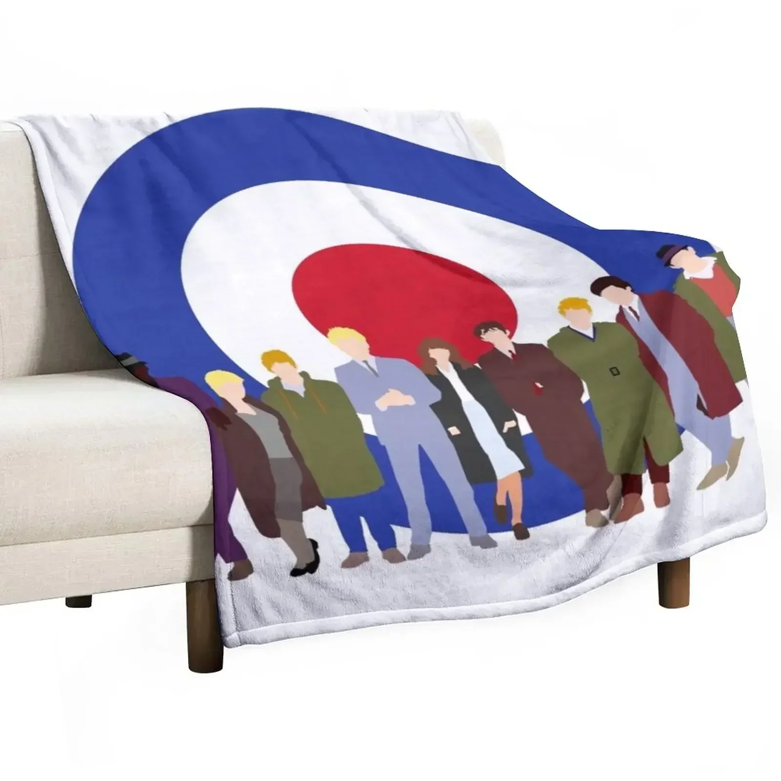 Quadrophenia mod target Throw Blanket Summer Beddings Comforter Summer Baby Weighted Winter beds Blankets