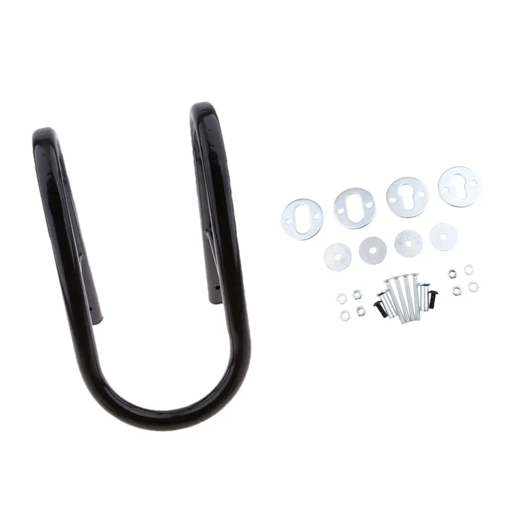

Motorcycle Wheel Chock Kit Metal Removable Tire Stand Truck Mount Stable Bike Holder for Transport and Storage