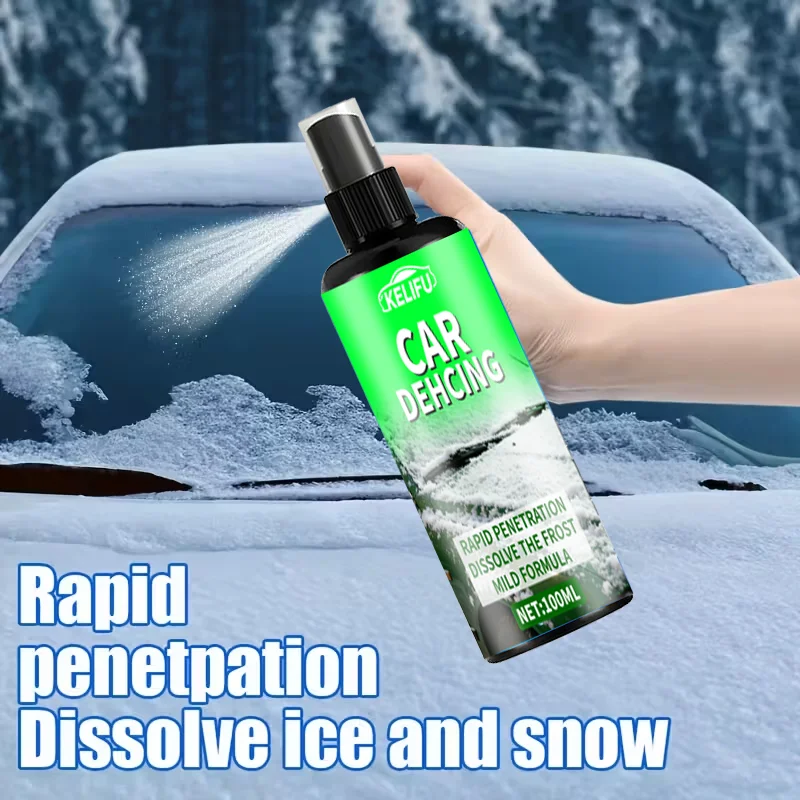 Winter Car Anti-Freeze Windshield Defogger Spray - Long-Lasting Anti-Fog & Ice, Pre-Wet Application for Windshield, Rearview Mir