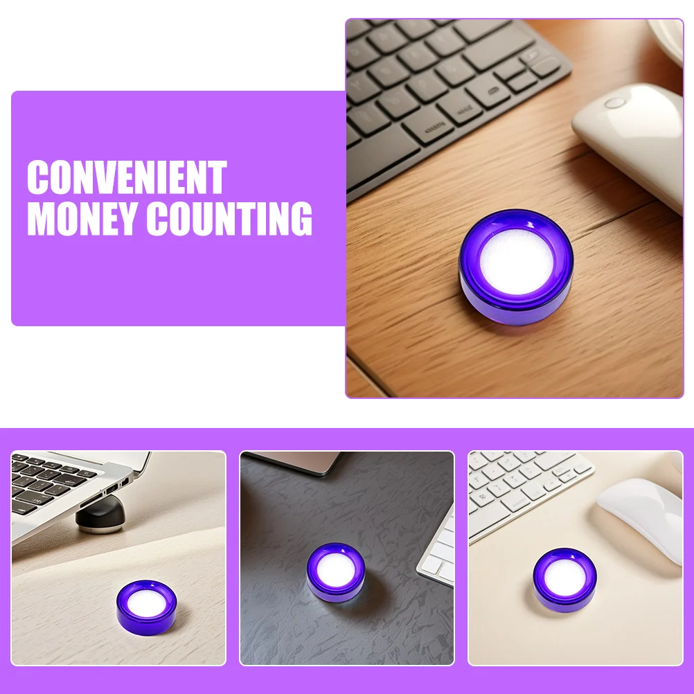 2 Pcs Financial Use Money Counting Hand Wet Device Sponge Finger Moistener Dip Box Store Cash Handling Task Water