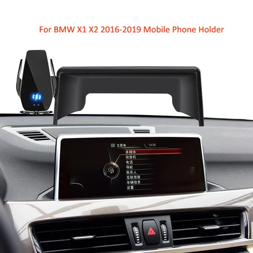 BMW X1 X2 2016-2022 차량용 휴대폰 거치대 네비게이션 화면 고정 스탠드, 모바일 지지대 휴대폰 마운트, 자동차 액세서리 