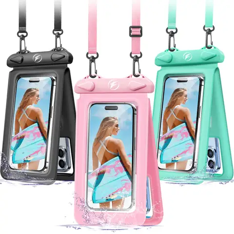 Double Pocket Swim Waterproof Phone Bag Transparent For iPhone 16 15 14 13 Pro Max Samsung S24 S23 Xiaomi 13t Huawei p60 p30 Pro