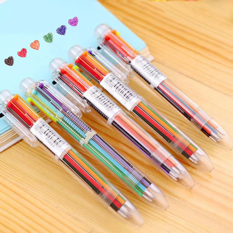 5PCS Colour Ballpoint Pen Birthday Party Favor Gifts  Giveaway Treat Guests Kids Prizes Back To School Presents Pinata Fillers