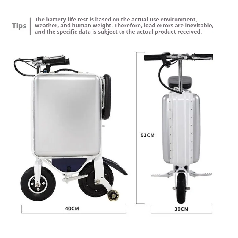 Mala De Equitação Dobrável, Bagagem De Viagem De Mão, Bicicleta Elétrica, Bateria De Lítio, 20"