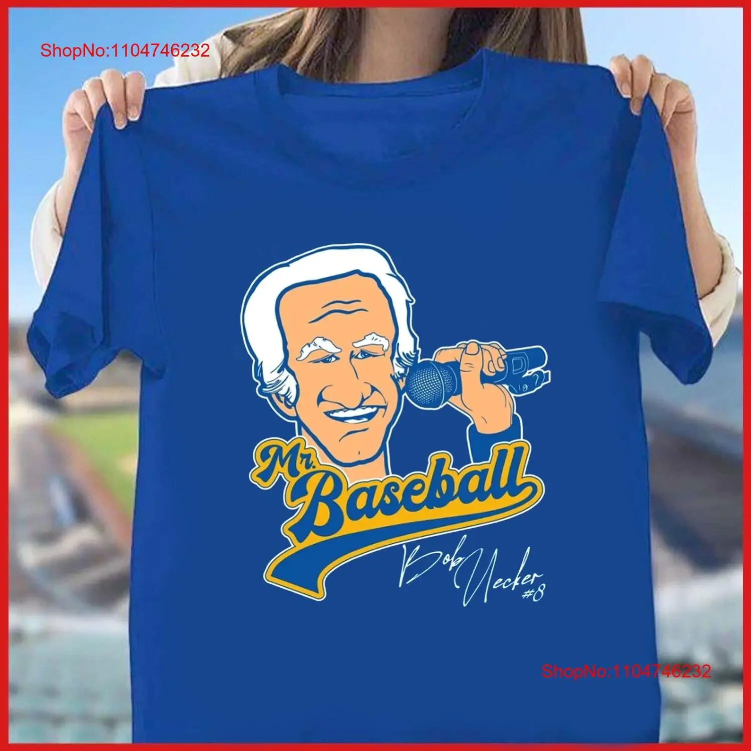 SALE Brewers Bob Uecker Baseball Mr Tribute Photographic T Shirt vintage Washed Top For Everyday Wear Breathable homme Soft #1