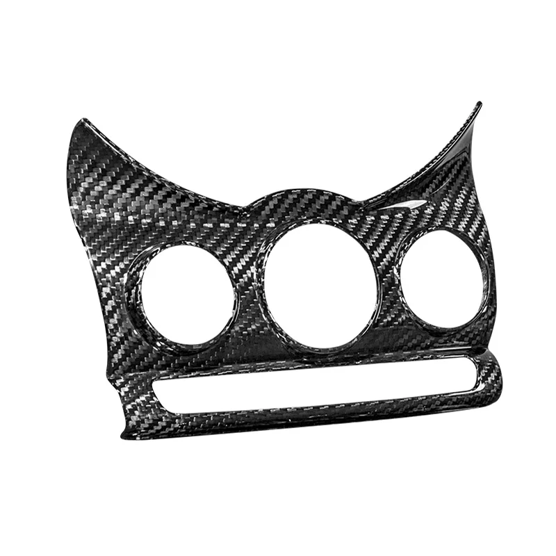 Carbon Fiber Car Central Control Air Conditioning Panel Decorative Sticker For MINI Cooper F54 F55 F56 F57 Interior Accessories