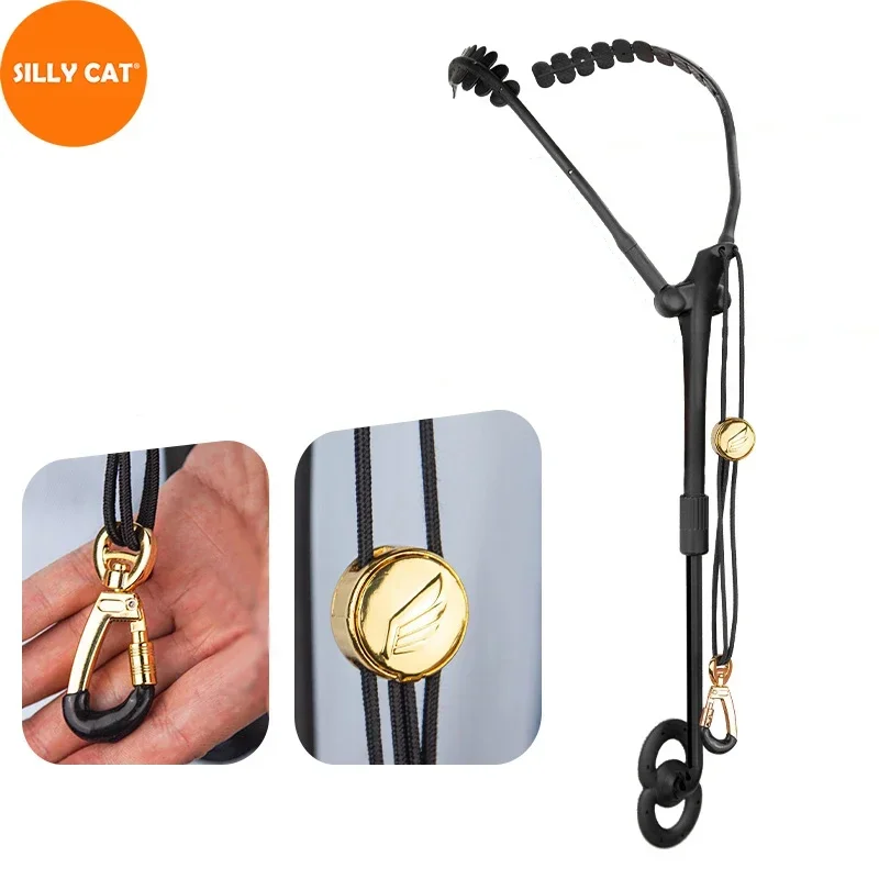 SILLY CAT Metal Hook Eb Alto Sax Bb Tenor Saxophone Shoulder Strap Sax Neck Strap Rack Saxophone Suspender Harness Sling Hook