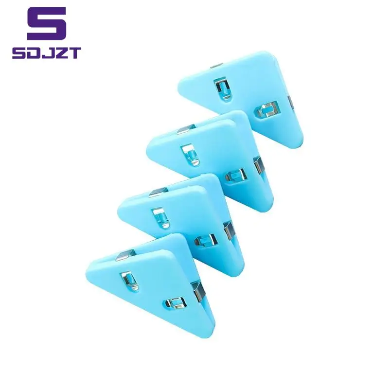 Transparente Color Angle Clips Set, Page Holder, braçadeira de índice para Aproximadamente 40 Folhas de Papelaria, Escritório e Escola, Triângulo, 1PC