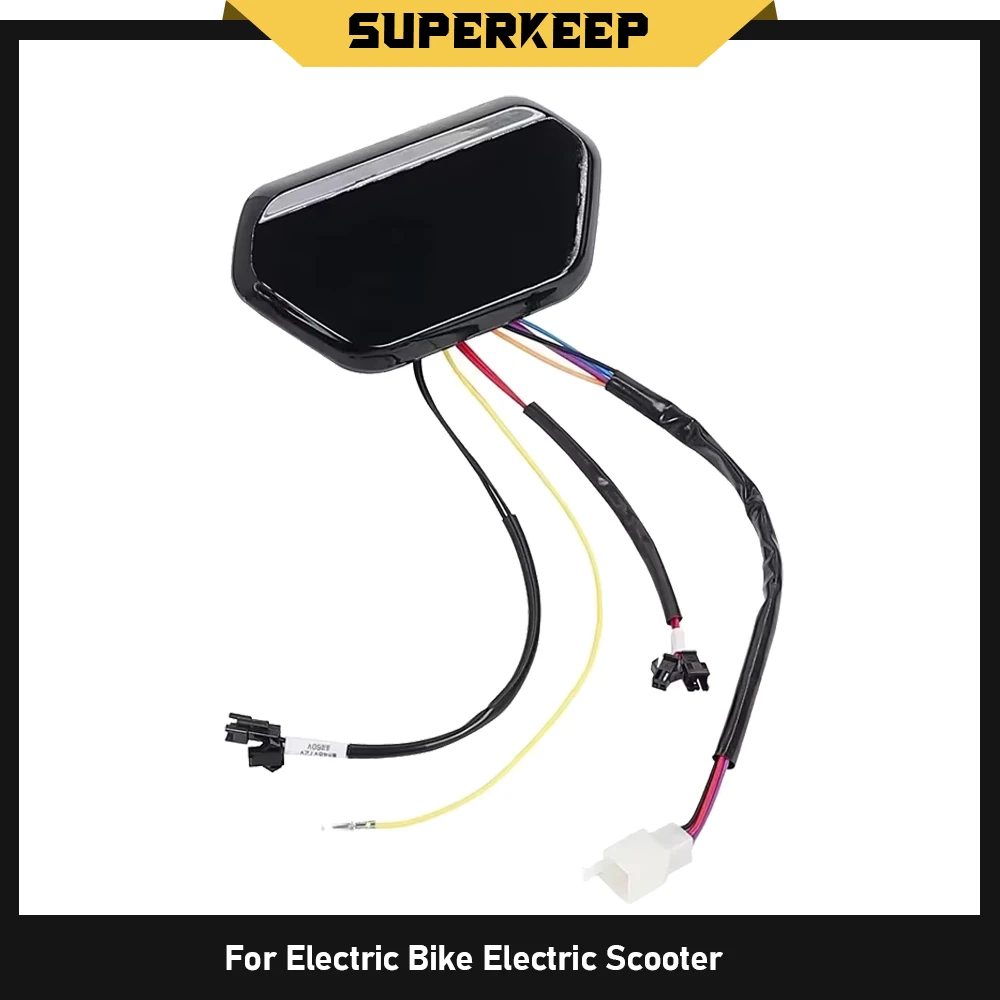 Universelles 48V 60V 72V LCD-Armaturenbrett für Elektrofahrräder und -roller, Messgerät, Bedienfeld, Kilometerzähler, Tachometer, Zubehör