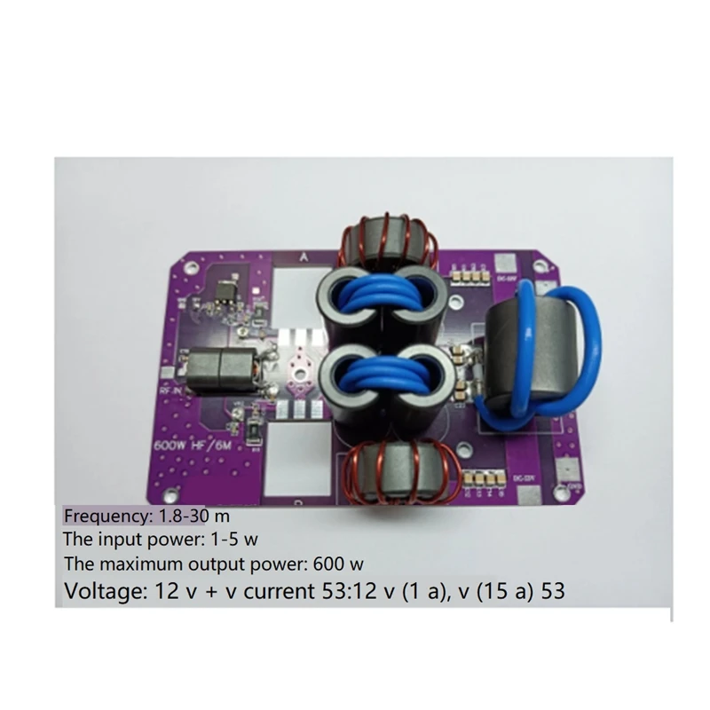 HF600W Power Amplifier Board Short Wave Power Amplifier Single Sideband  SSB Amplifier High Power Short Wave Radio