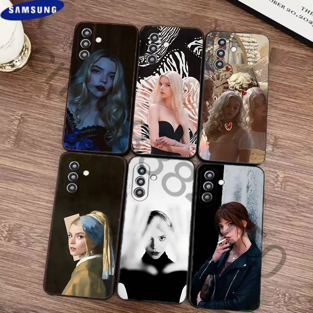 a-anya t-taylor joy Phone Case For Samsung S24 21 22 23 30,Ultra Plus,Fe,Lite,Note Black Soft Cover