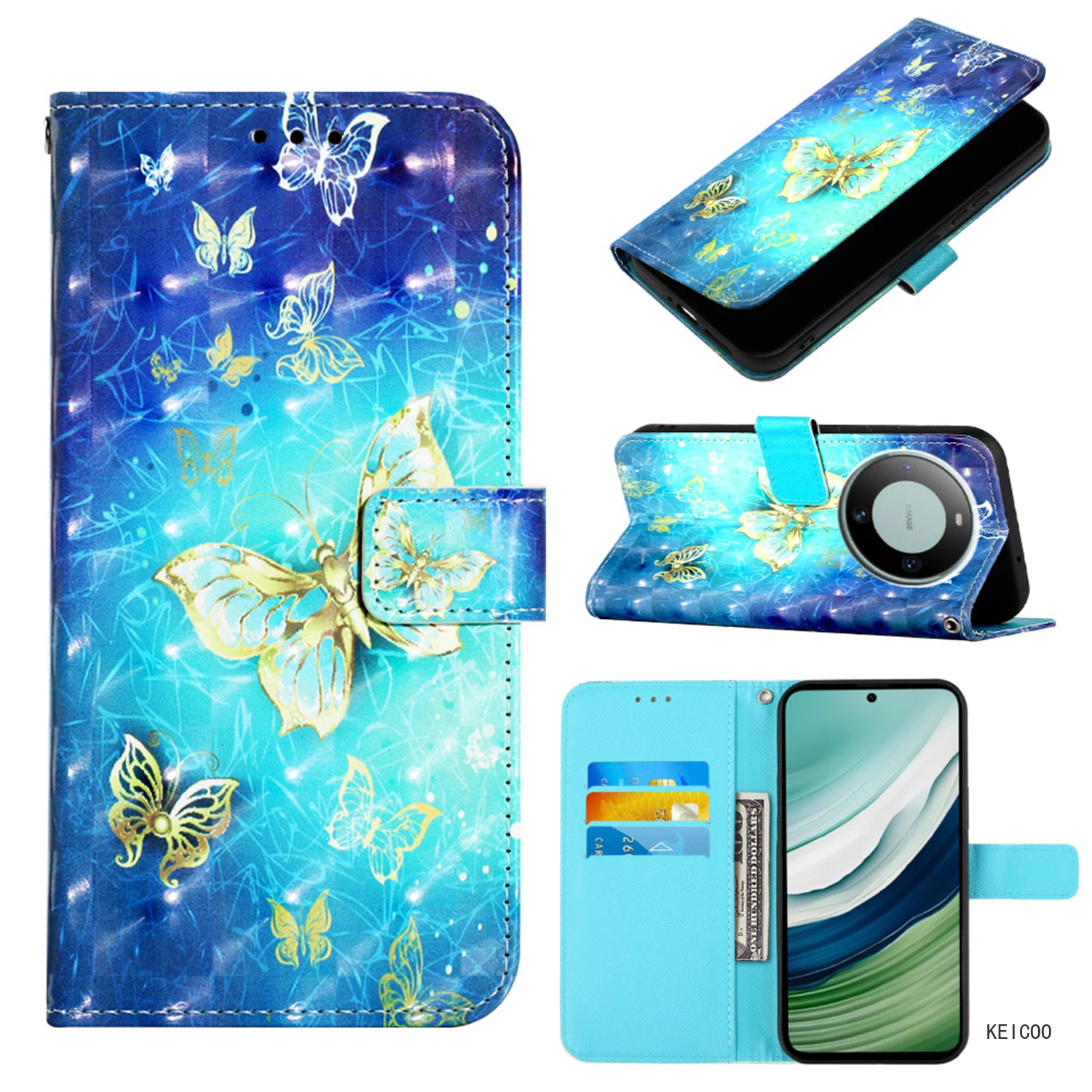 Color Matching Cases For Huawei Mate 20 60 Mate60 Lite Pro ALN-AL80 Leather Covers Cartoon Fun Protection Frame Phone Housing