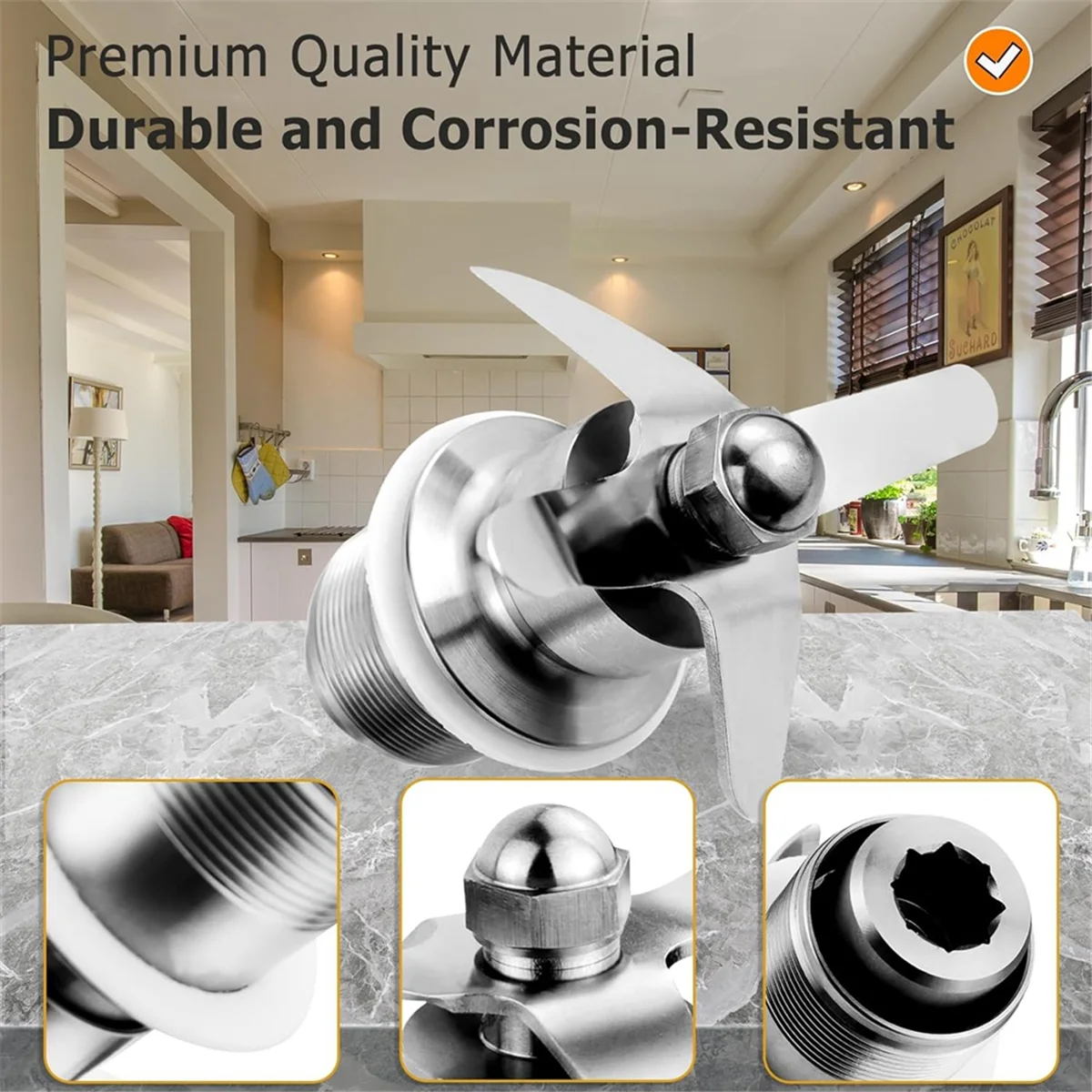 AUU-502977 Blending Assembly Blade Cutting Assembly Blender Part 502977 18396 018396 Compatible for CB6/CB10/CB15