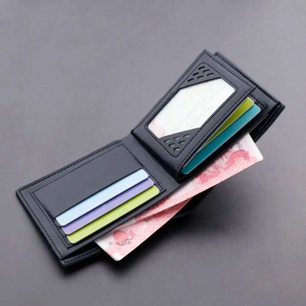 

Business Waterproof Men's Short Wallet Thin Soft Male Leather Purse Multi-position Contracted Male Coin Pocket Male