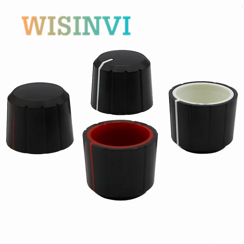 10PCS 20x16mm Plastic Knob Cap Potentiometer Amplifier Volume Knob Cap Electronic Instruments Switch Cap Flower Shaped