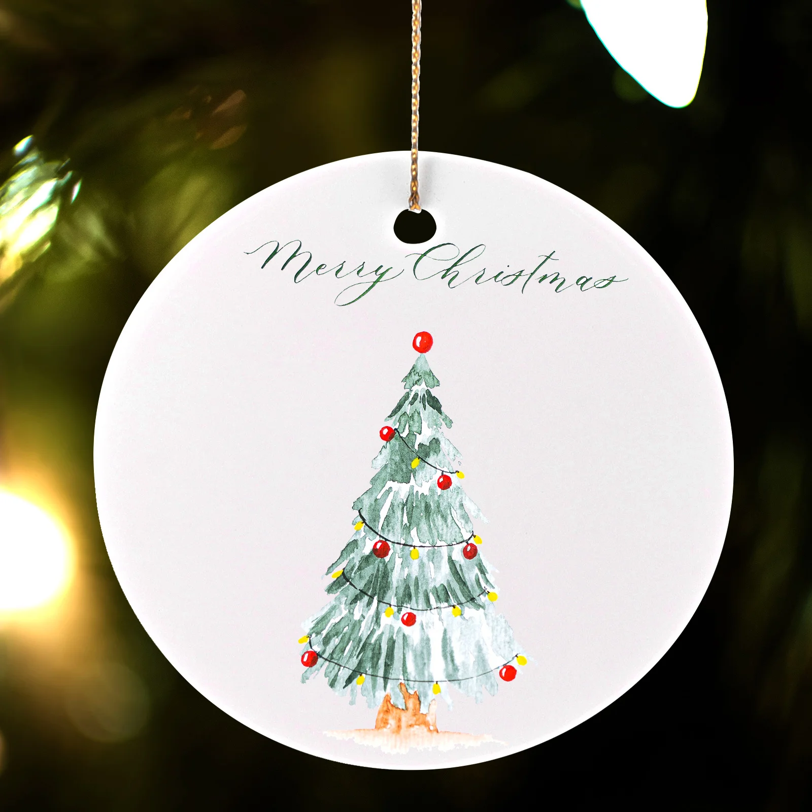 

12 Pcs Porcelain Home Decoration Ornament Blanks White Hand-painted Tags Ornaments