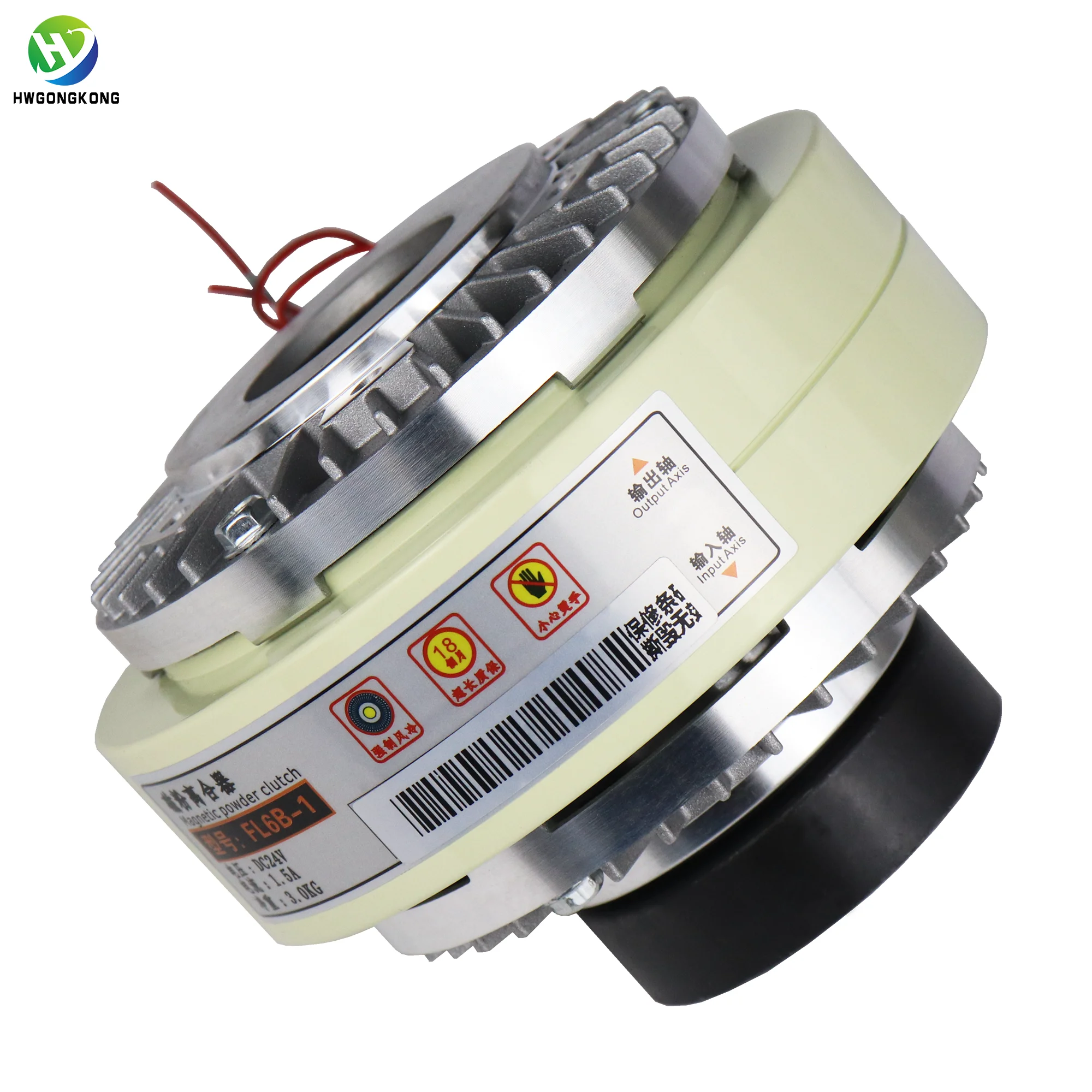 Kopling Magnetik TLF 15N.m Tipe Poros Berongga untuk Mesin Plastik Mesin Cetak Penggulung Ulang Kopling Magnetik