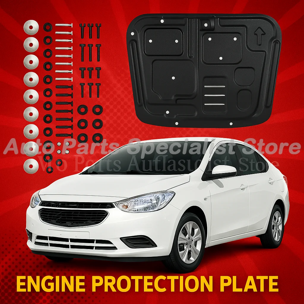 

Black Under Engine Guard Plate Splash Shield Mud Fender Cover For Chevrolet Sail 2015-2018 2017 2016 Mudguard Protector Car