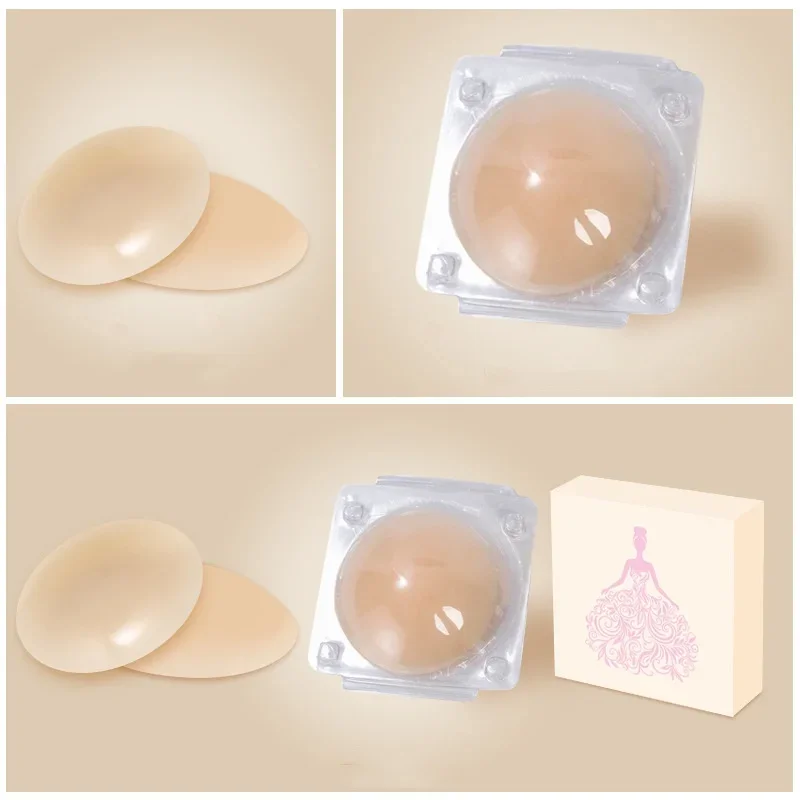 Copricapezzoli in Silicone riutilizzabile reggiseno invisibile adesivo per il seno sollevare reggiseno autoadesivo pettorale Pasties Pad accessori