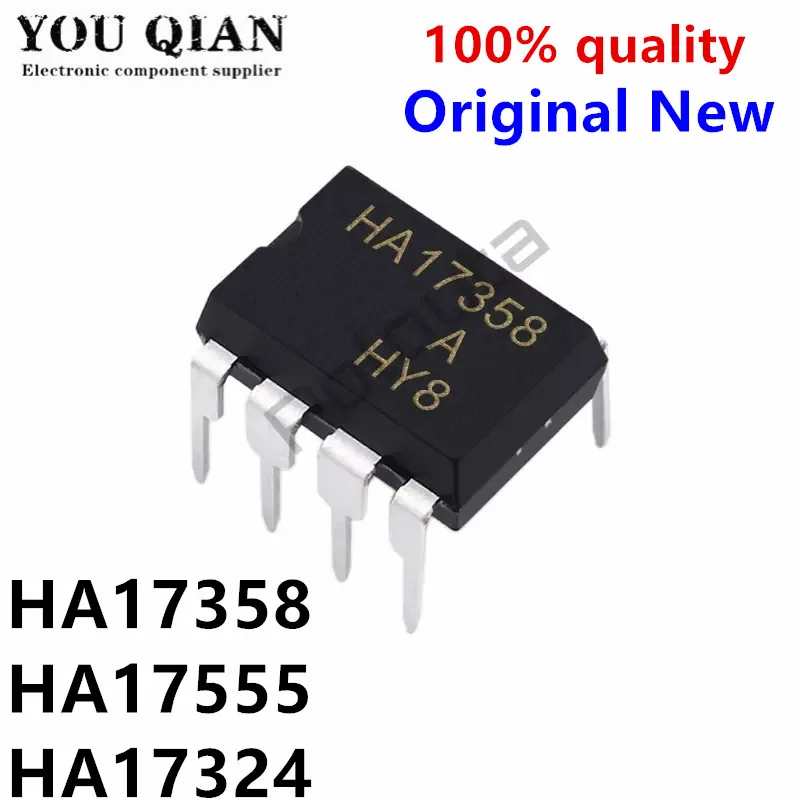 10PCS HA17358 HA17358A DIP-8 17358 DIP8 HA17555 17555 555 HA17324 HA17324A DIP-14 new and original