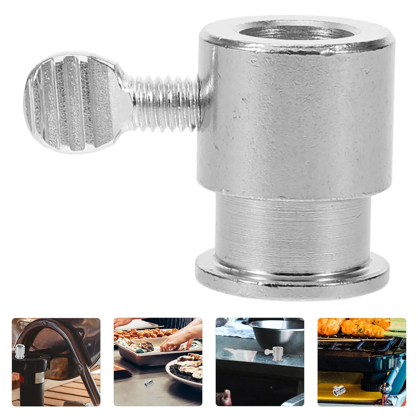 Rotisserie Grill Metal Fork Bolt Replacement Grill Sleeve Accessory Sturdy Grilling Rod Fixator Rotisserie Balance Rod Supply
