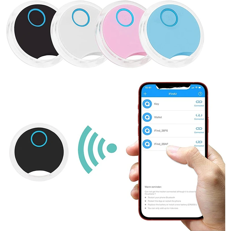 Imagem -02 - Gps Tracking Device For Children Key Finder Bluetooth Tracker Item Locator App Control Fit para Chaves Animais de Estimação Telefone Carteira Crianças Pack