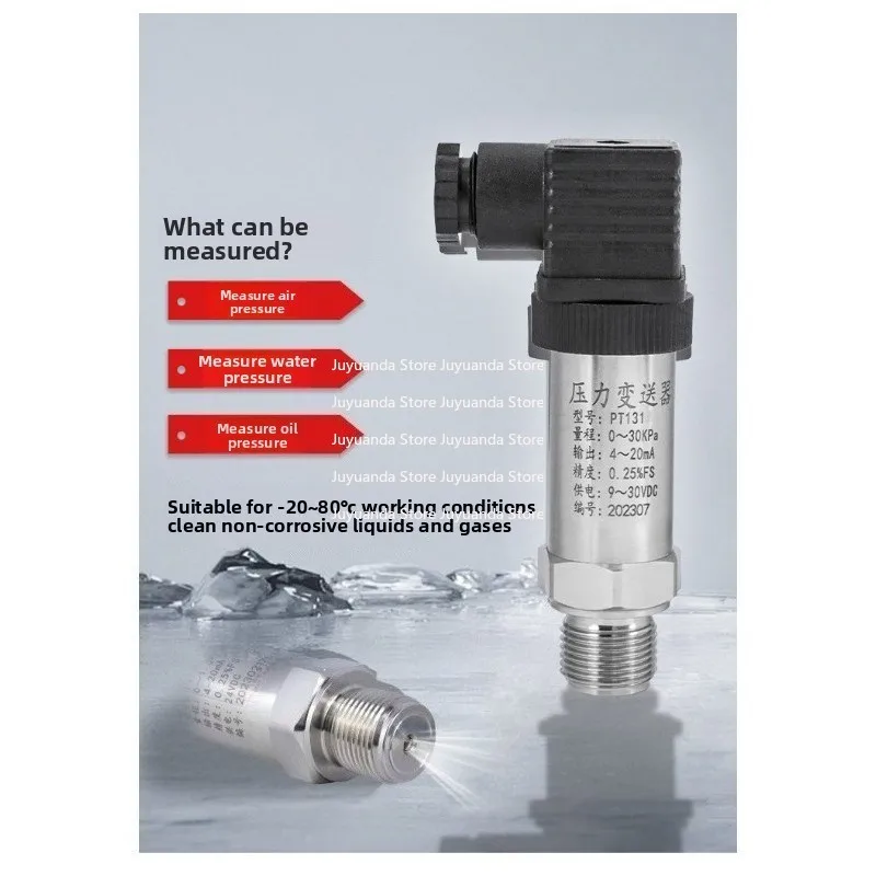 Industrial Pressure Transmitter G1/2 Wire 4 20 MA 0 10 V RS485 Modbus for Oil Water Gas 1 Bar 10 Bar 100 Bar 100 Psi