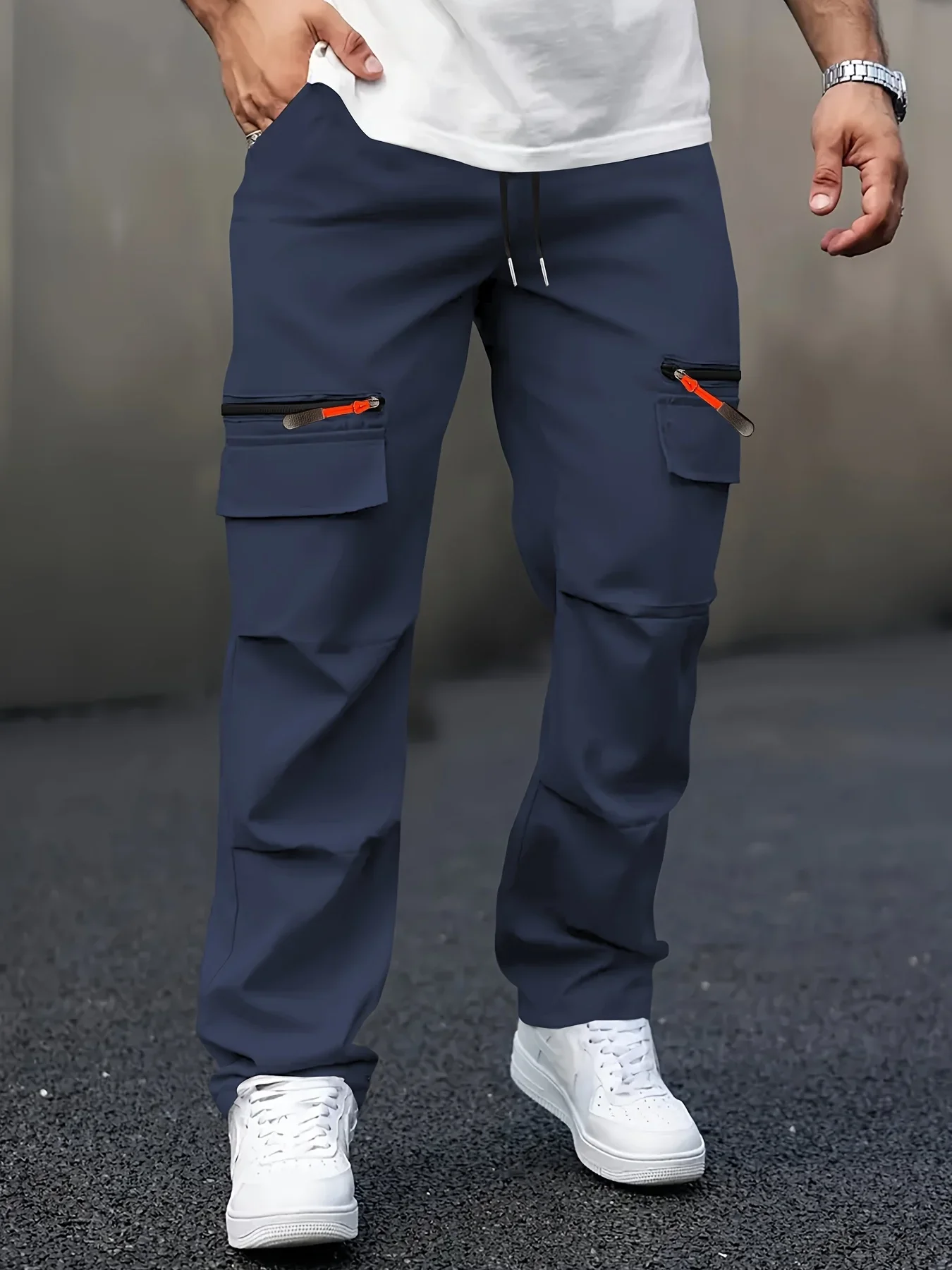 

Men Trousers Outdoor Multi-pocket Wear-resistant Cargo Pant Male Tactical Cargo Pants Men Waterproof Windproof Cotton Pants