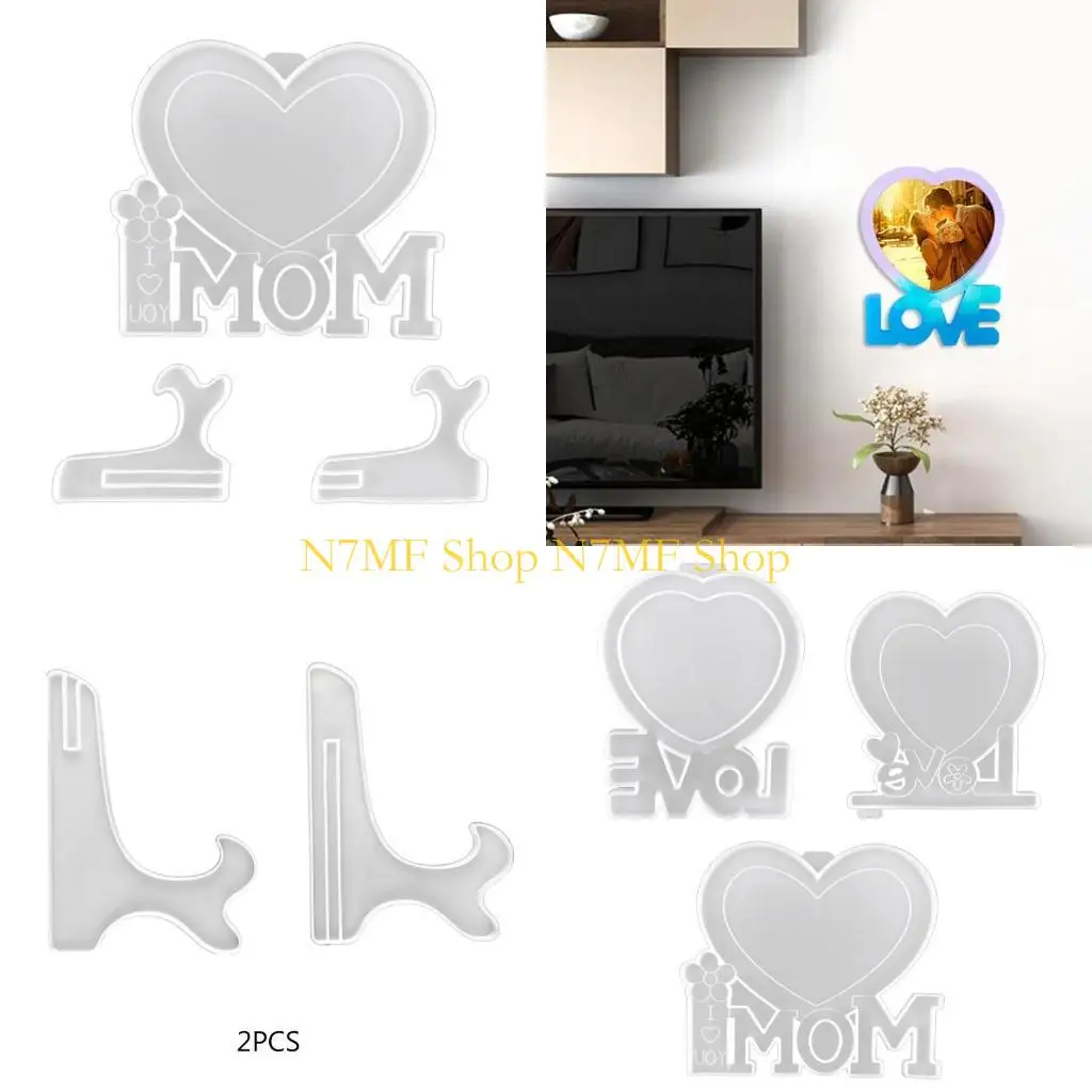 

N7MF Love Heart Photo рамка UV Кристаллическая эпоксидная плесень