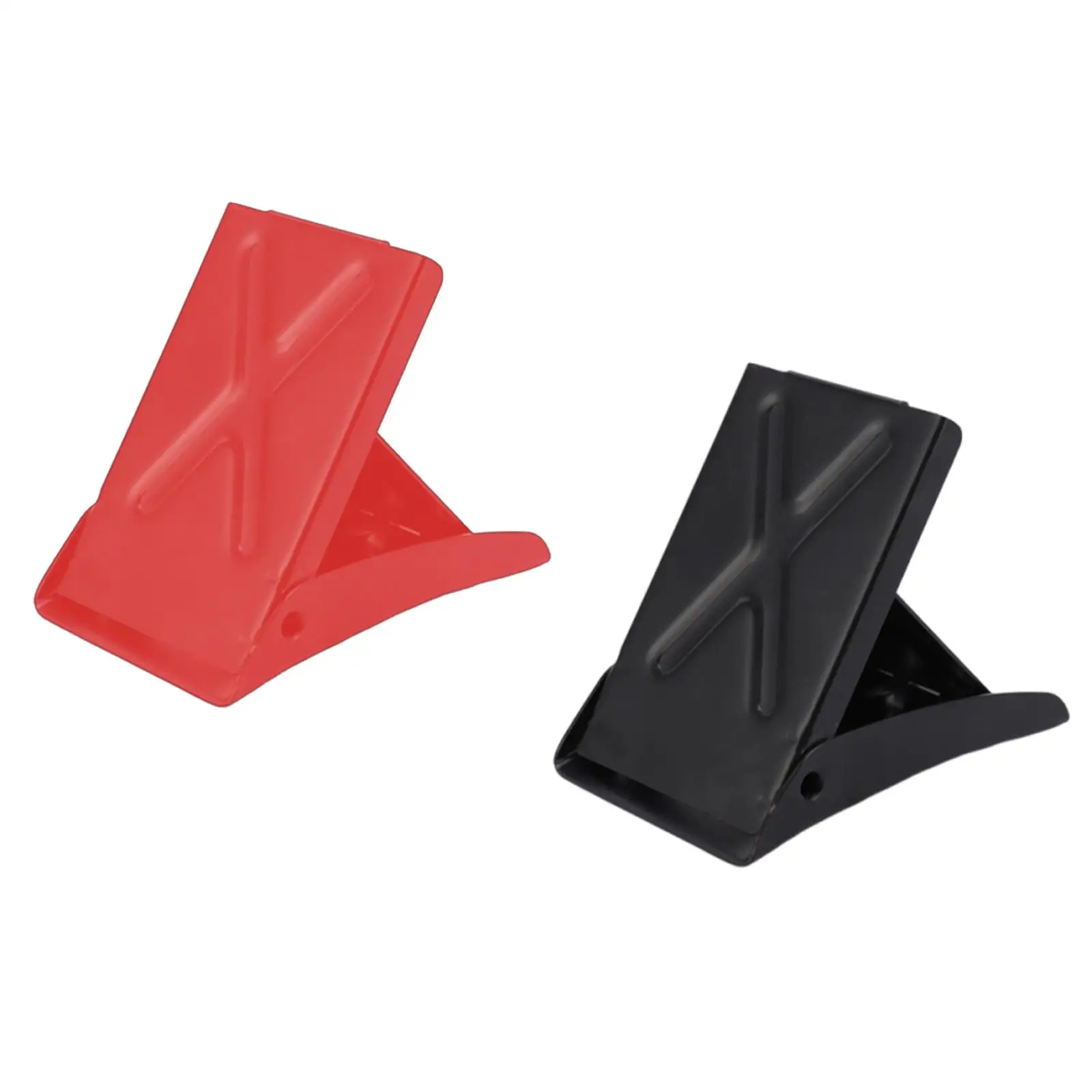 Calzo de rueda portátil antideslizante conveniente tope de neumático plegable resistente para remolque RV automotriz 5,43 pulgadas x 3,46 pulgadas x 3,54 pulgadas