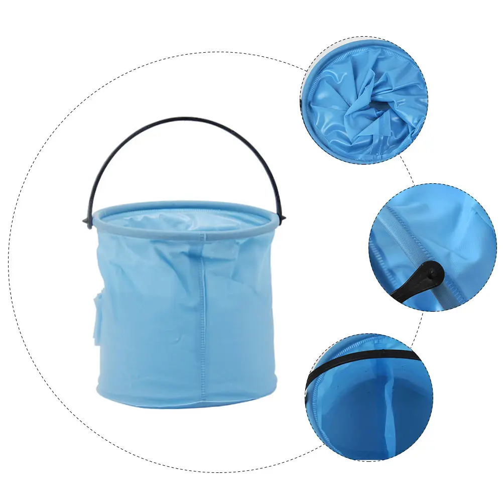 

4pcs Compartment Painting Brush Bucket Foldable Rubber Brush Washing Basin Durable Water Storage For Camping Art Class Outdoor