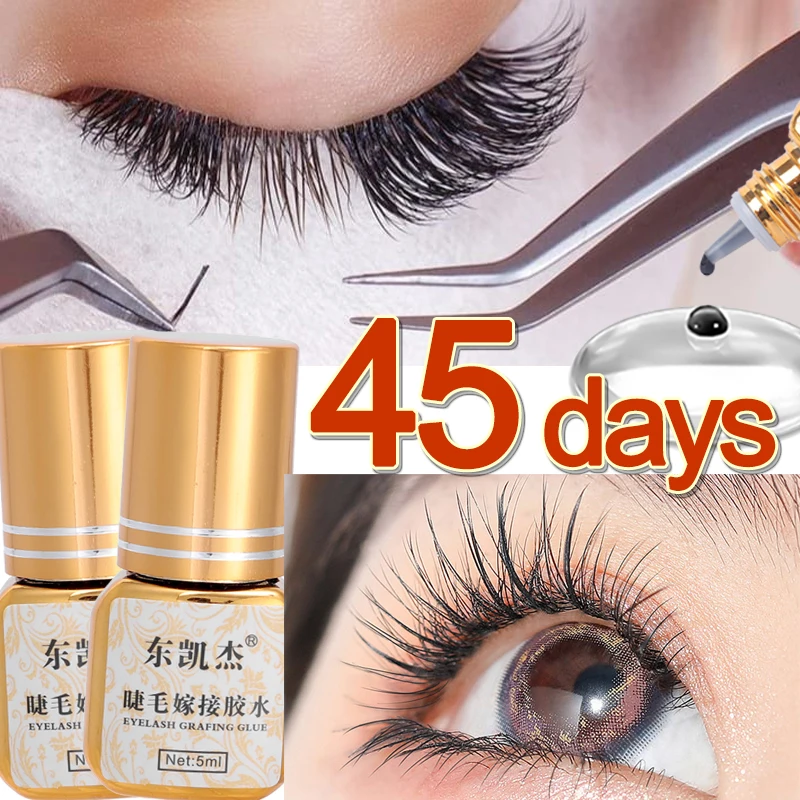 No-irritating Eyelash Extension Glue Waterproof Quick Drying Sturdy Glue for Semi-Permanent DIY Grafting Eyelash Extension Glues