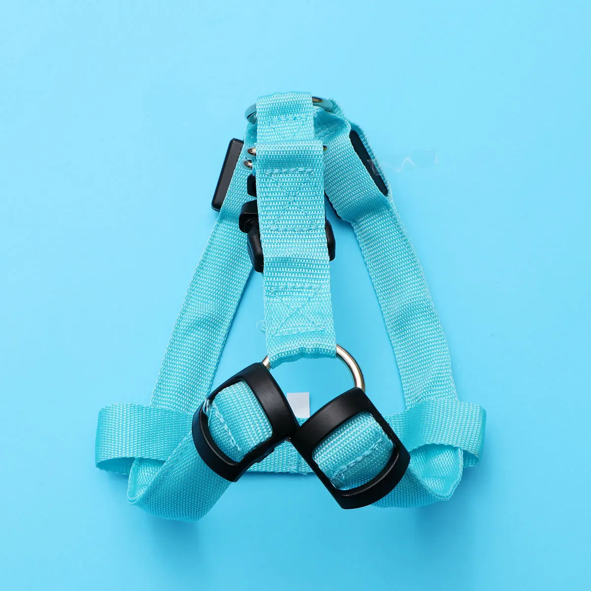 

Night Leash Blue L Nylon Adjustable Harness Set Breathable Reflective Pet Supplies Chest Strap Protect Trachea Even