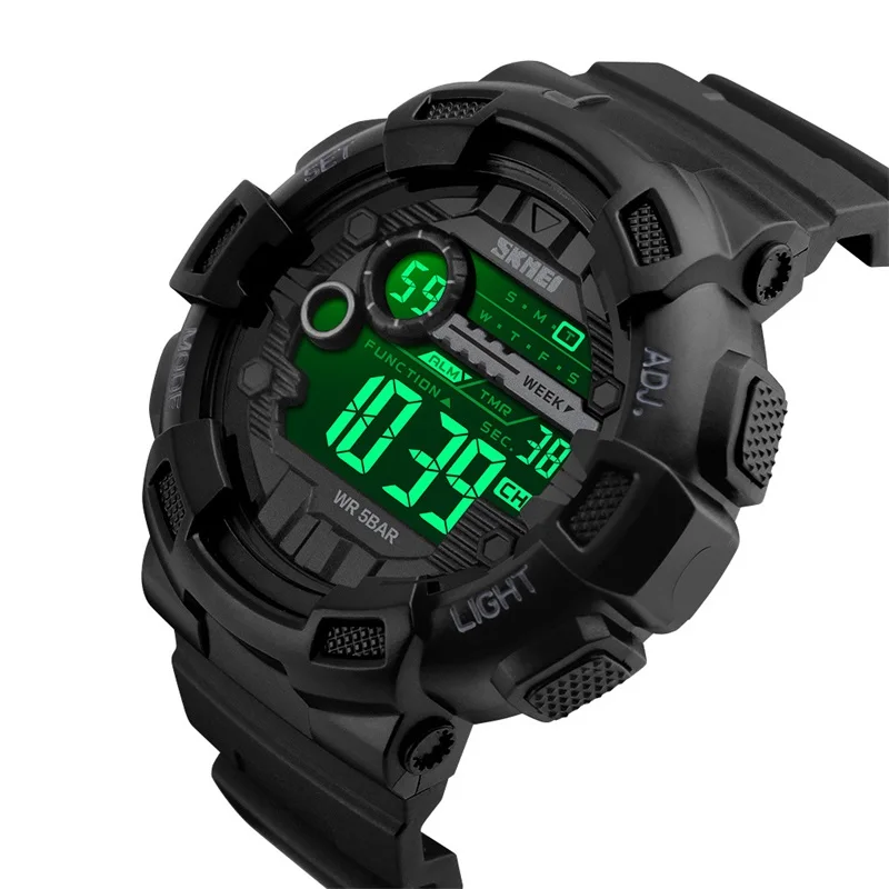 Men Multifunction Outdoor Sport Wrist Watches Fashion Waterproof Led Display Electronic Digital Watch for Boys