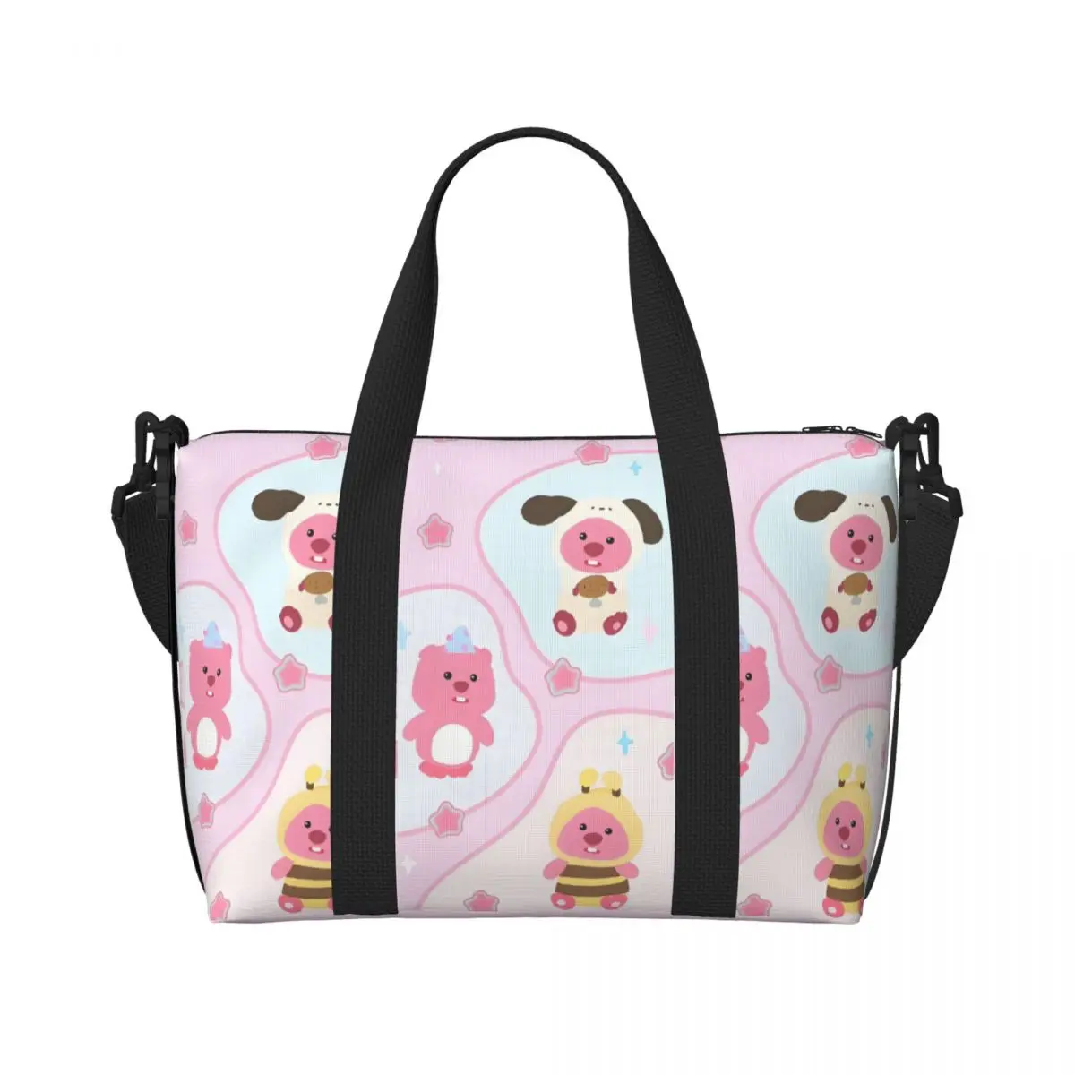 

Custom Zanmang Loopy Tote Bag Women Large Capacity Anime Gym Beach Travel Bags