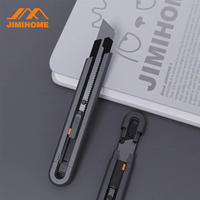 JIMIHOME Utility Knife SK5 Heavy Duty Retractable Box Cutter for Cartons, Cardboard and Boxes, Blade Storage Design