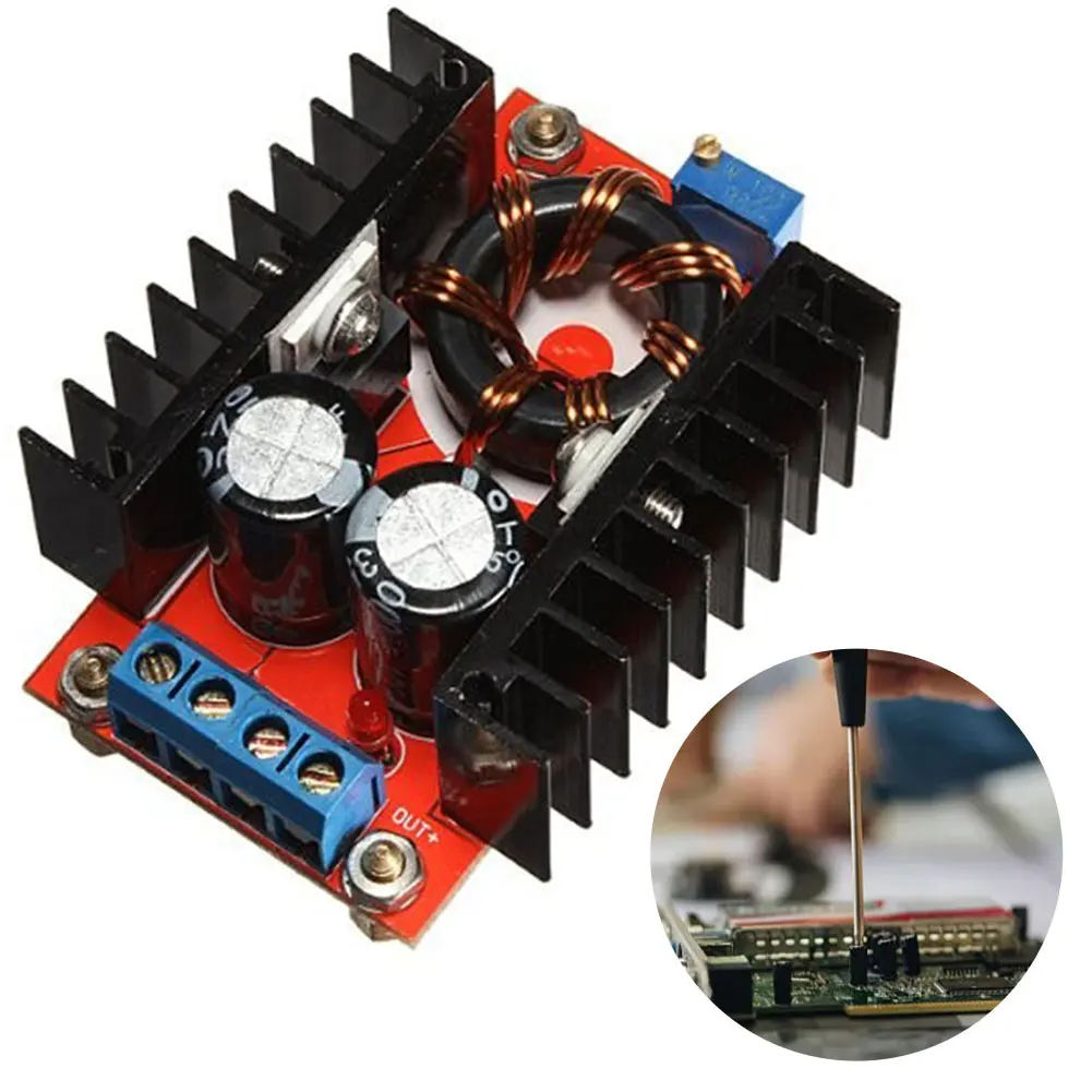 DC DC 150W 300W Step Down 10-32V To 12-35V Buck Converter XL4016 Power Supply Module Input 6A LED Driver