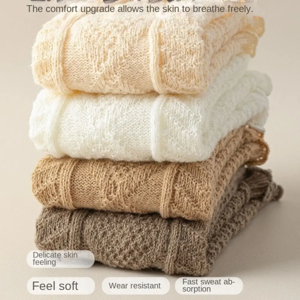 Aquecedores de pernas femininos japonês lolita meias longas lã malha pé capa braço mais quente outono inverno crochê heap meia bota punhos