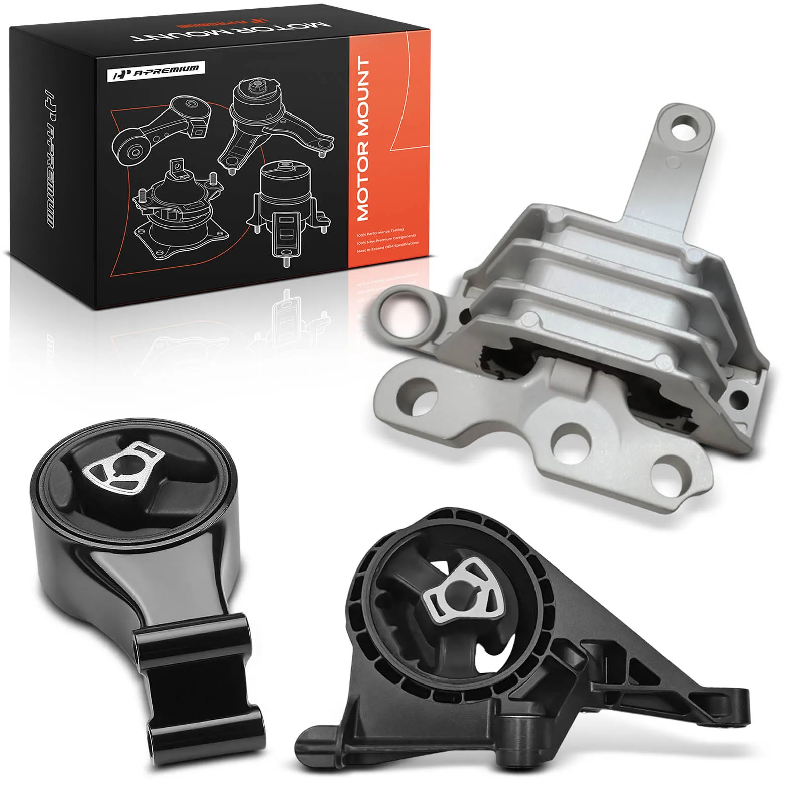 A-Premium 3pcs Engine Motor Mount & Transmission Mount for Chevrolet Malibu 2013-2015 Impala 2014-2019