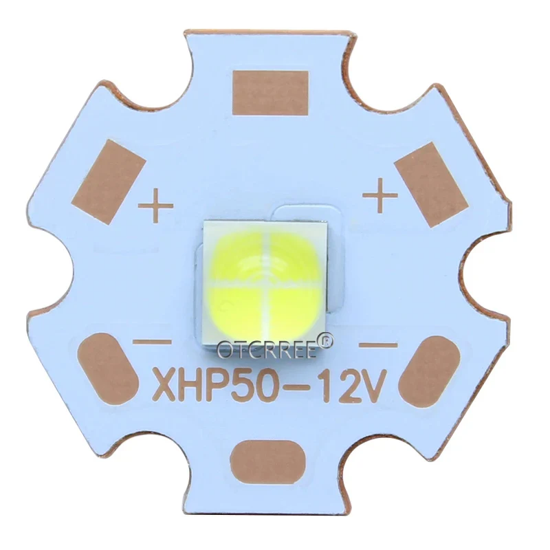 1-10PCS China XHP50 replace XHP50 LED Beads Cold Whtie 6500k Neutral White 4500K LED Emitter 6V 12V on16MM 20MM Copper PCB