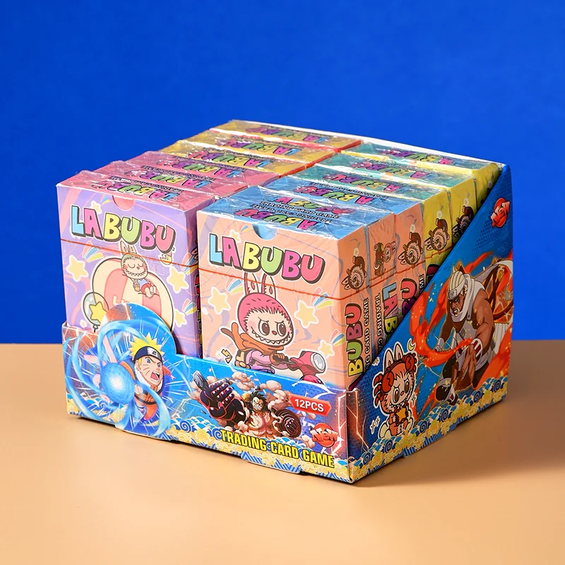 

Labubu Laser Card Game Cards Rare Cards Blind Box Cute Anime Game Collectibles Card Children Birthday Gift Student Puzzle Toys