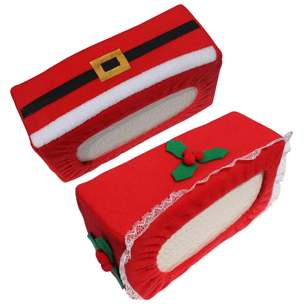 

Christmas tissue box Christmas tissue holder fabric tissue box Christmas tissue case