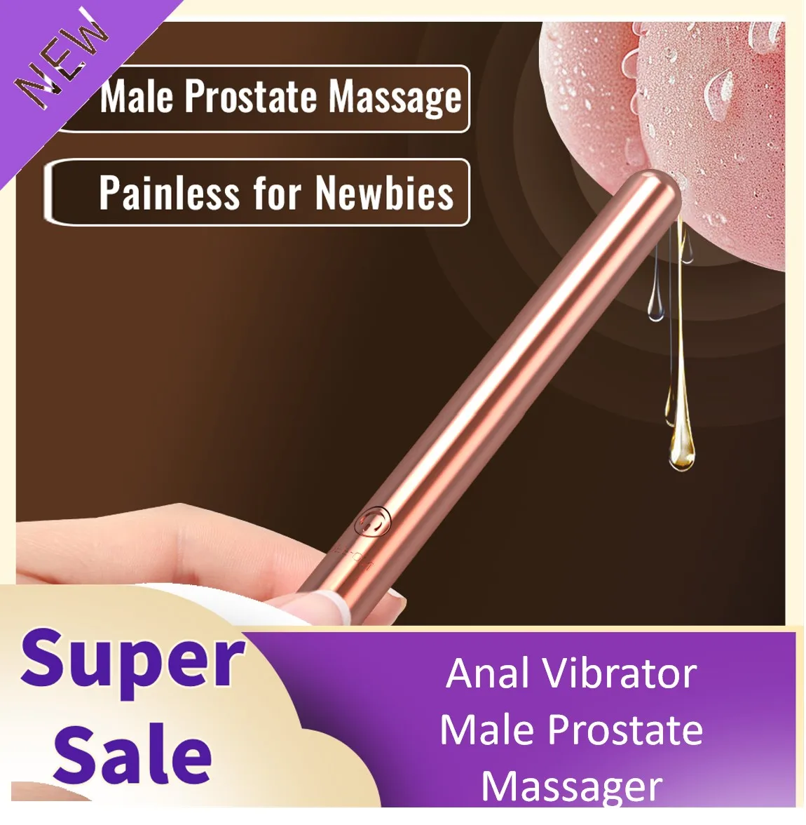 

Premium Anal Vibrator Male Prostate Massager Stimulator Vibrating Butt Plug for Men Gay Anal Sex Toys for Beginners