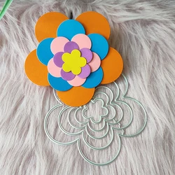 New 5 Pcs Flowers metal cutting die mould scrapbook decoration embossed photo album decoration card making DIY handicrafts