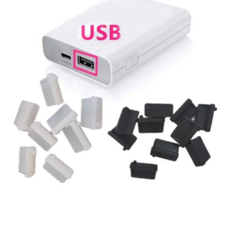 50pcs Type-C Rj45 Micro Dust Cover USB Master  Cap Silicone Plug Protection for Lightning