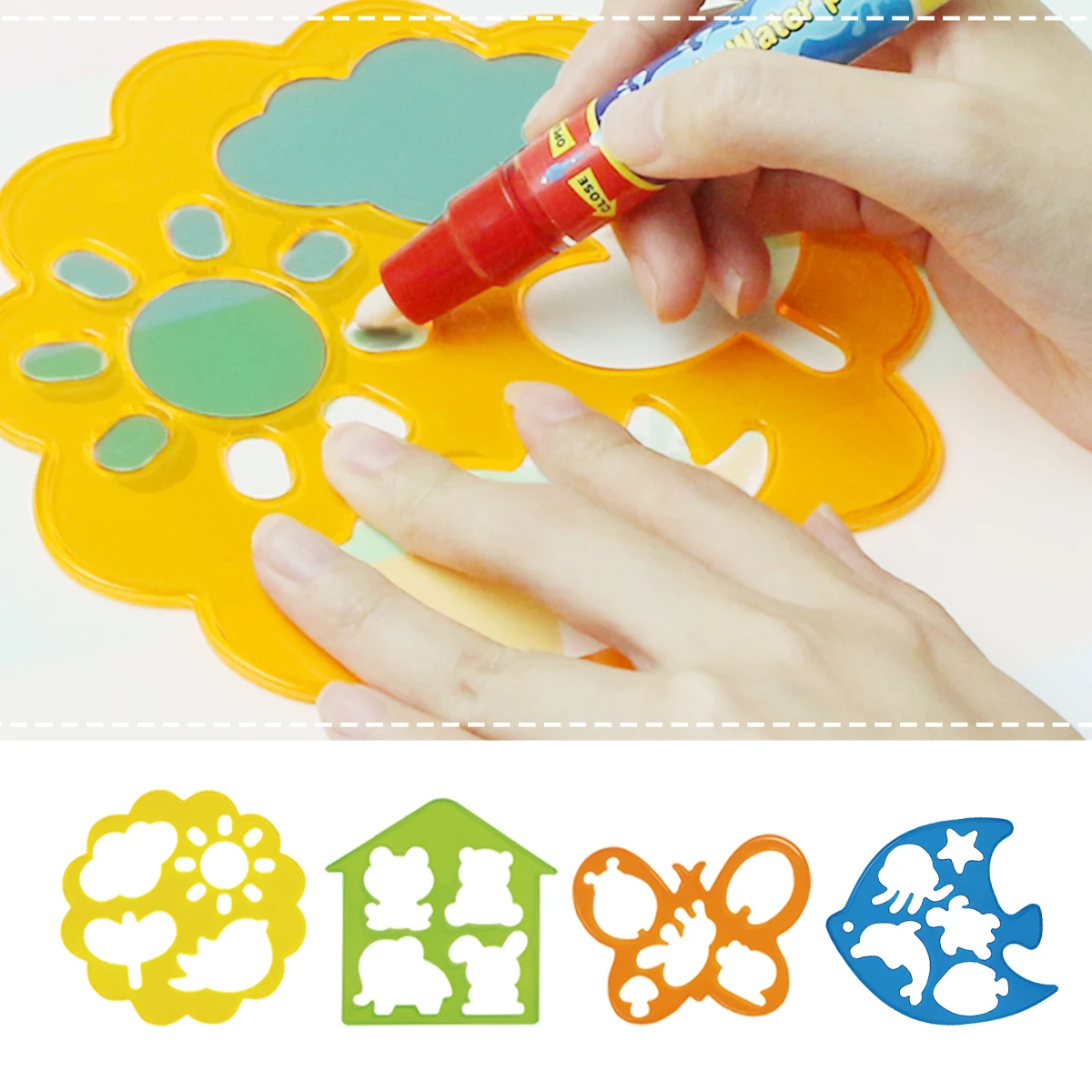 Esteira mágica com canetas reutilizáveis, tábua de pintura montessori, brinquedos educativos, doodle para colorir, 100x70cm