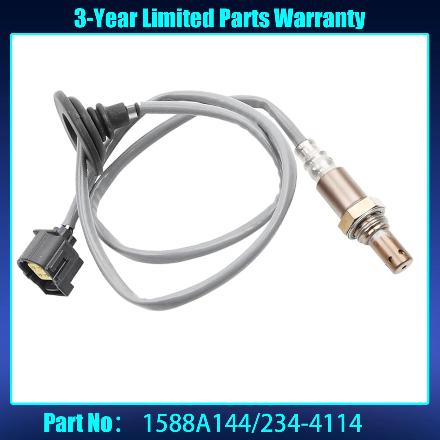 234-4114 Sensor de oxígeno aguas abajo 02 compatible con Mitsubishi 2011-2012, 2015 Lancer 2.0L L4 DOHC excepto California ﻿