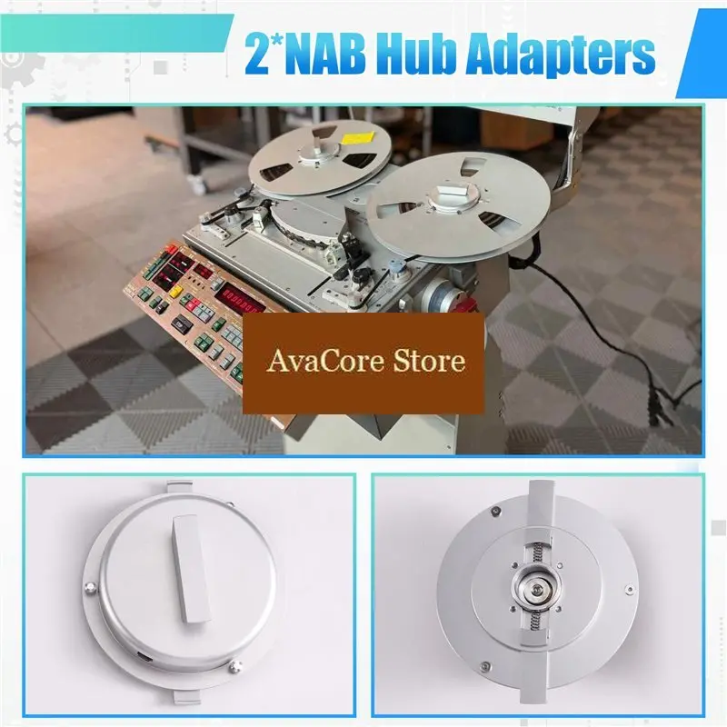 AvaCoreFor NAGRA NEU NAB Hub Adapter Base Kits For NAGRA-T /NAGRA-TI/NAGRA-QGB Reel-To-Reel Tape Recorder