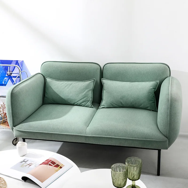 & Modern Design High-density Sponge Nordic Lazy Sofa Two Seat Sofa,single Sofa for Small Apartment  Living Room