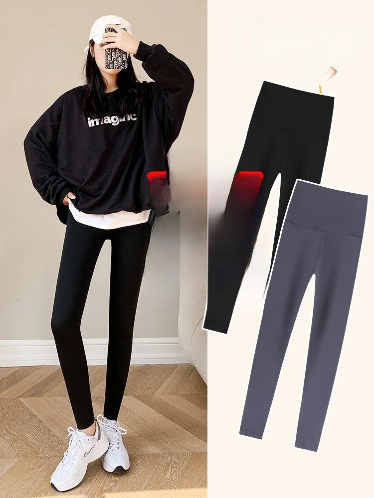 

Bla arkskin Women's Yoga Pants Fce Lined Suspended Butt Lifting Abdomen Slimming Leggings Spring Autumn Winter Outerwear